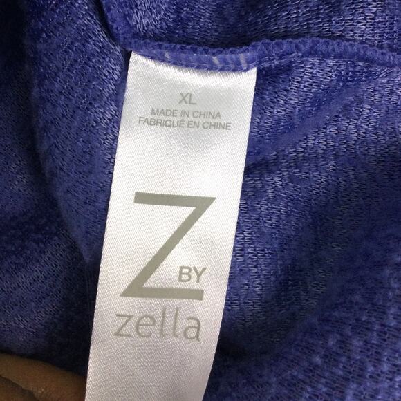 Z By Zella Sheila Sherpa Fleece Hooded Crop Lavender Pullover Athleisure Top XL - Picture 5 of 10